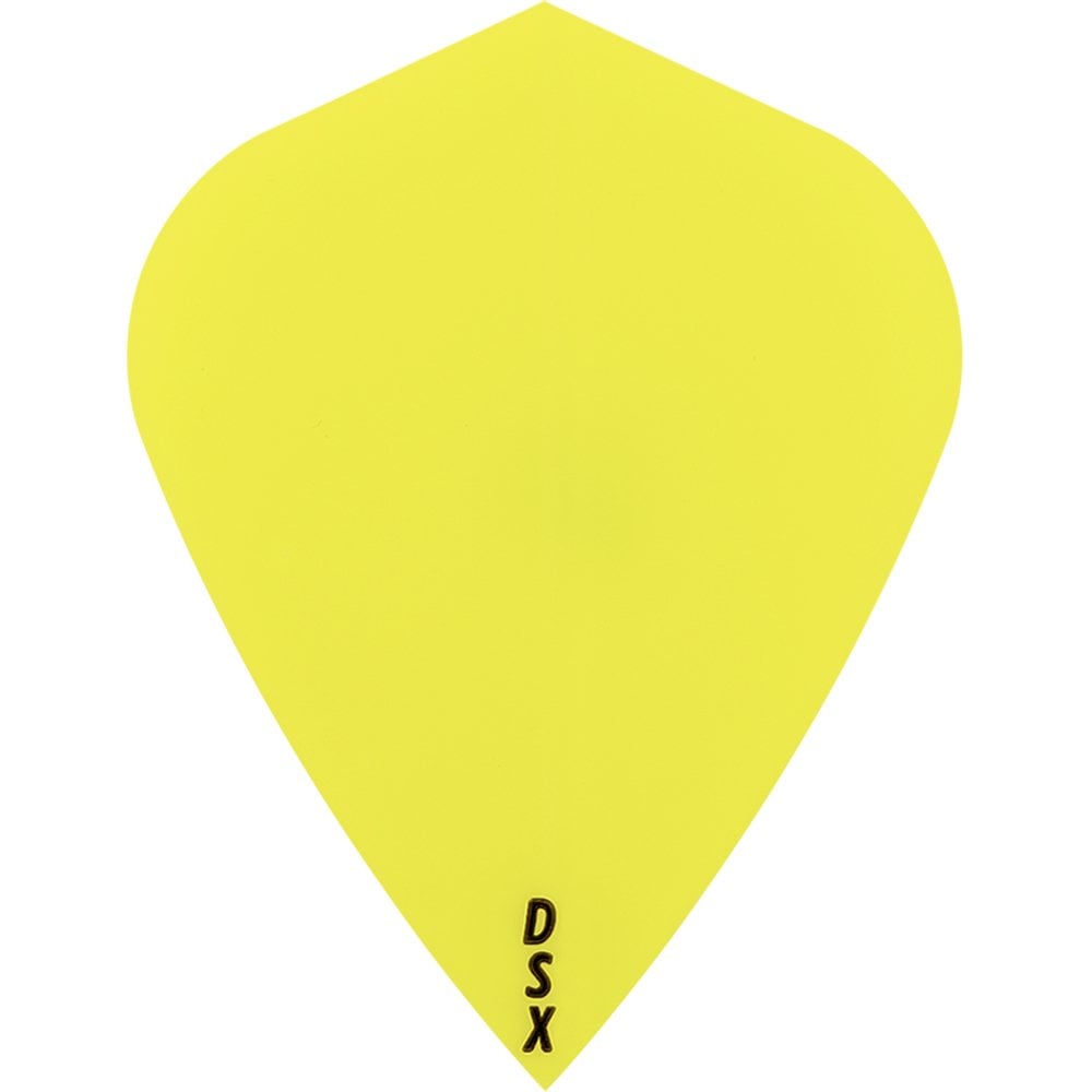 Designa DSX100 Dart Flights - Kite Yellow