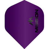 Mission Logo Dart Flights - 100 Micron - No2 - Std - Matt Purple