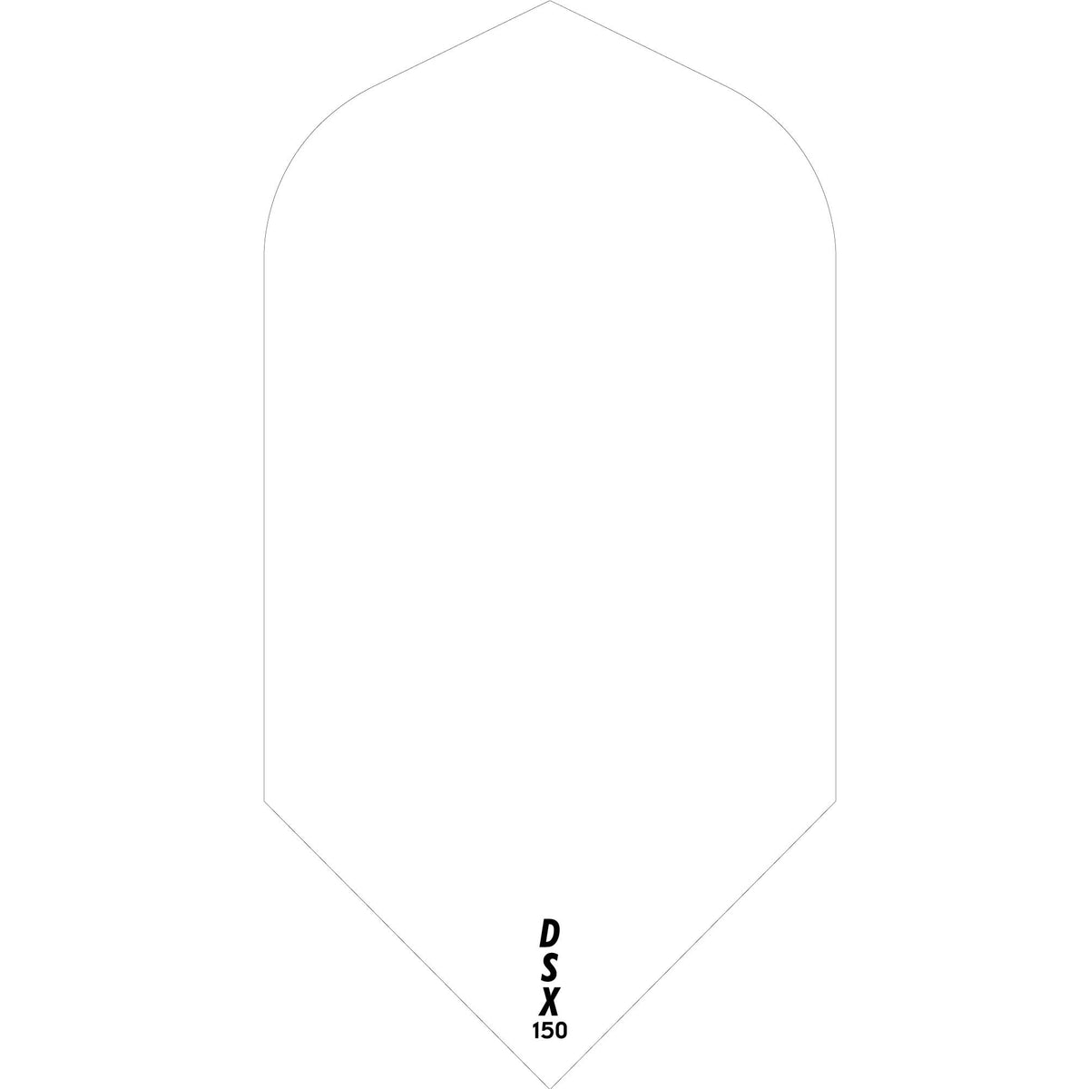 Designa DSX150 Dart Flights - Slim White