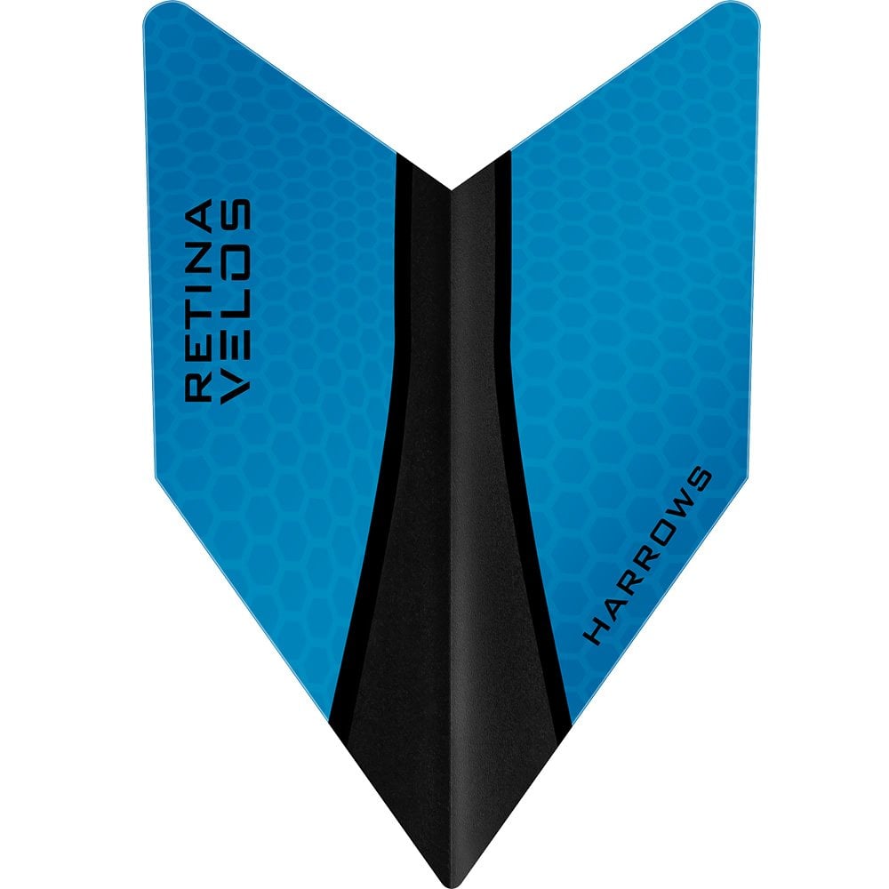 Harrows Retina-X Dart Flights - Velos Aqua Blue