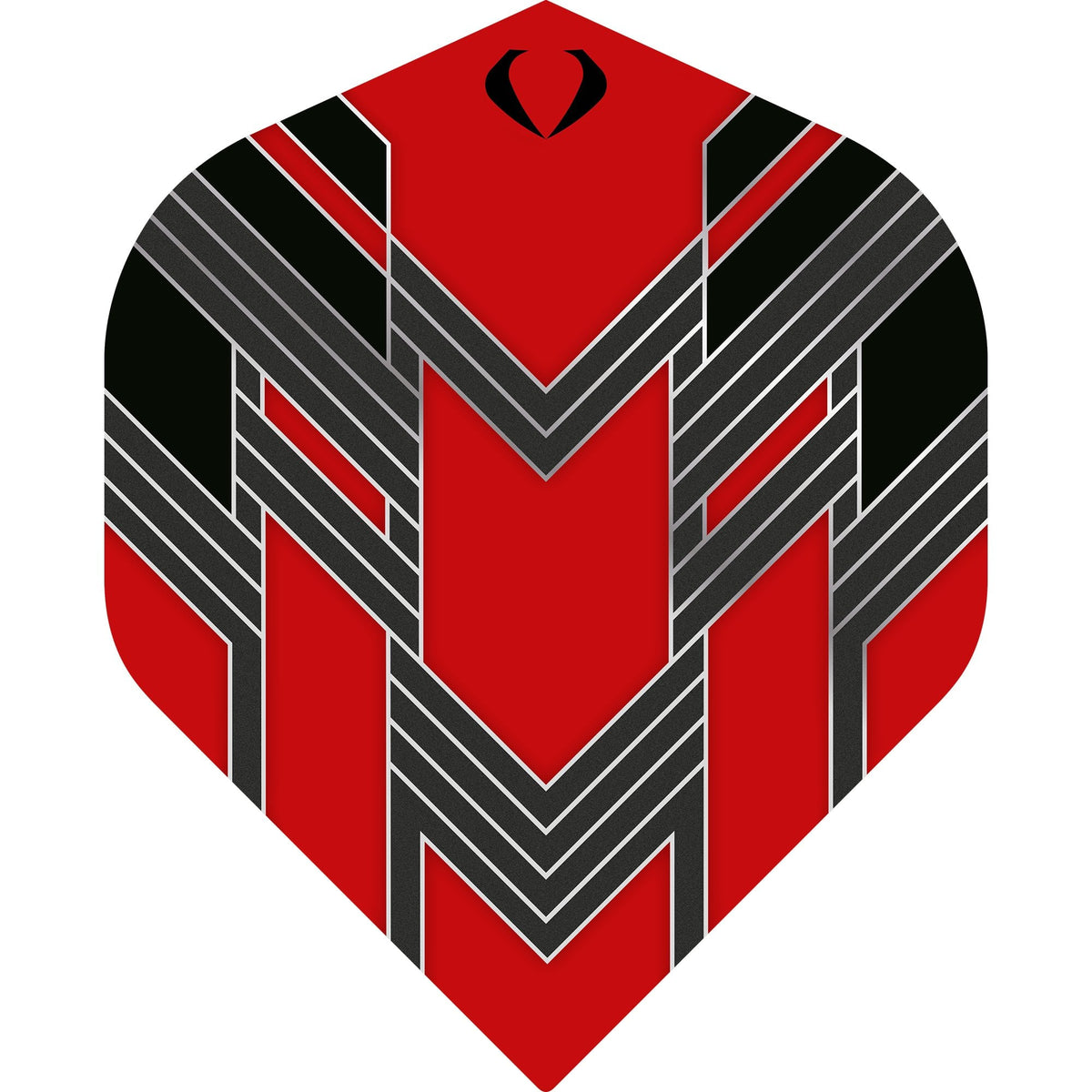 DC BlackFin Dart Flights - 100 Micron - No2 - Std Red