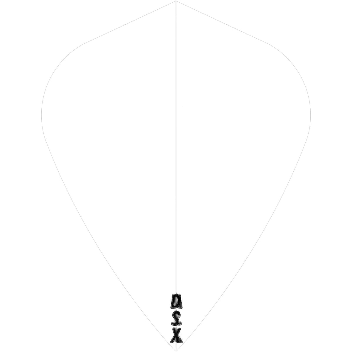 Designa DSX100 Dart Flights - Kite Clear