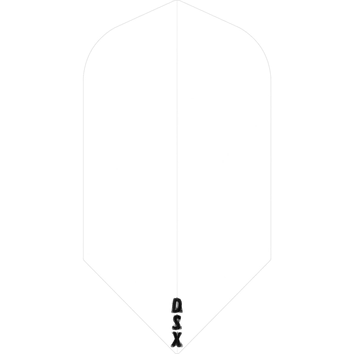 Designa DSX100 Dart Flights - Slim Clear