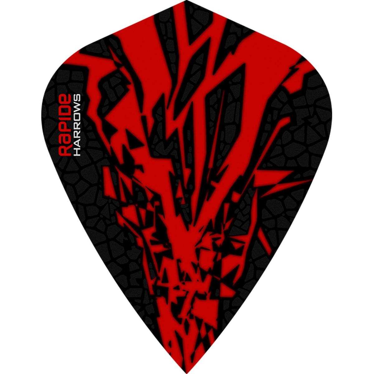 Harrows Rapide X Dart Flights - Kite Shape - Rapide-X Red