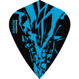 Harrows Rapide X Dart Flights - Kite Shape - Rapide-X Aqua Blue
