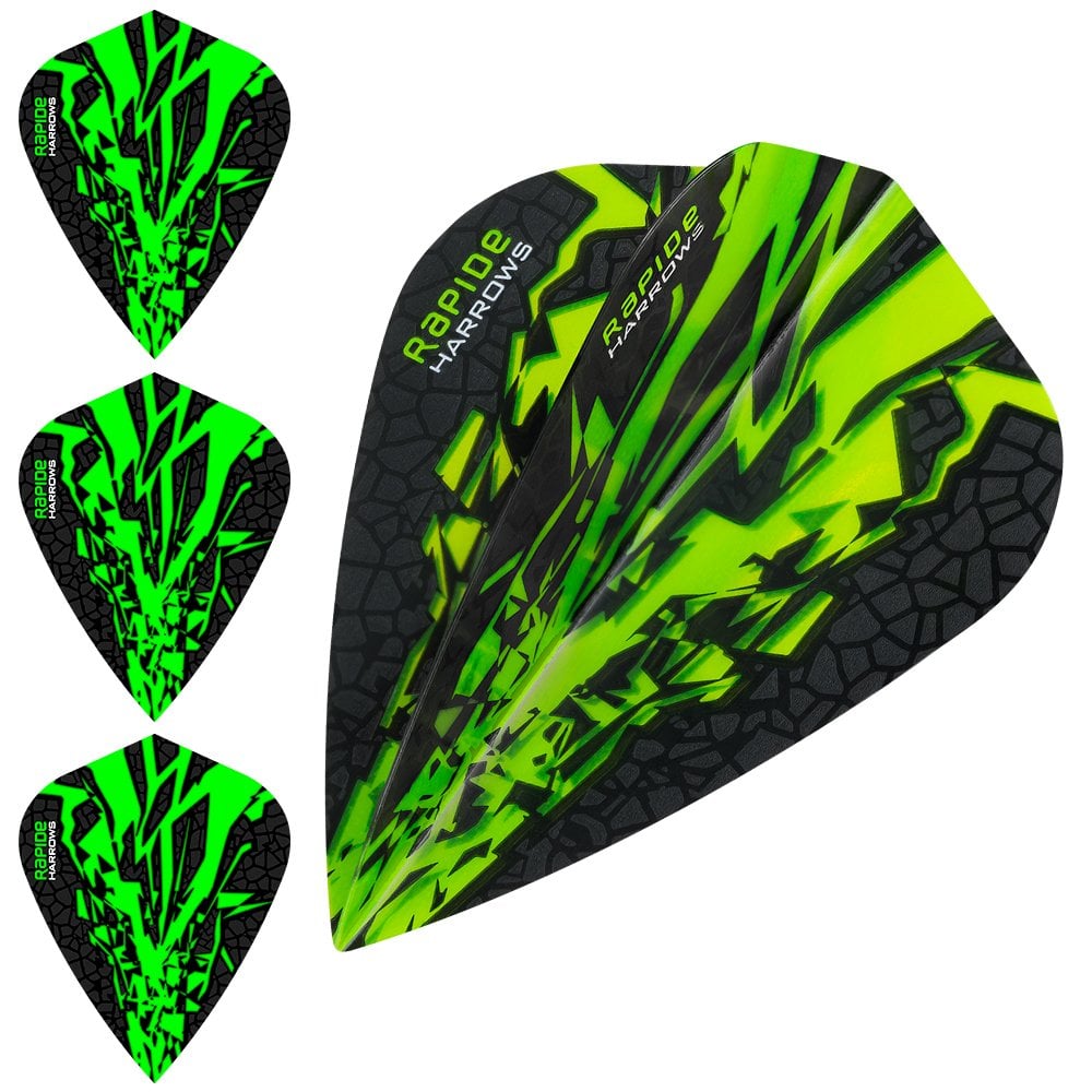 Harrows Rapide X Dart Flights - Kite Shape - Rapide-X