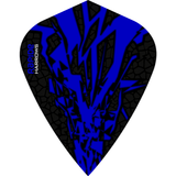 Harrows Rapide X Dart Flights - Kite Shape - Rapide-X Dark Blue