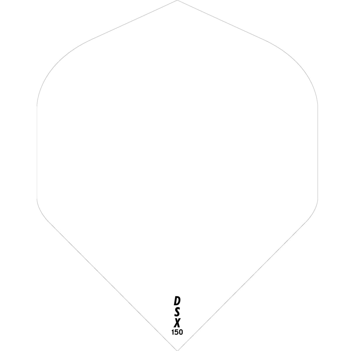 Designa DSX150 Dart Flights - No2 - Std White