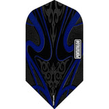Pentathlon TDP-Lux Dart Flights - Black Series - Slim Dark Blue