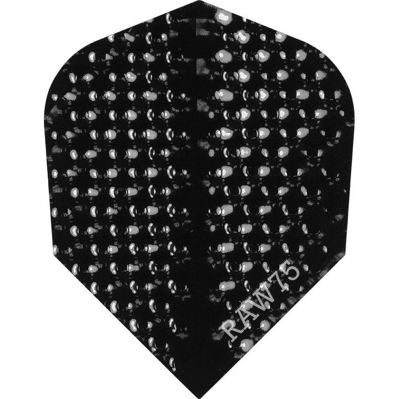 Dart Flights - Raw 75 - 75 Micron - Std - Dimplex Black