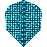 Dart Flights - Raw 75 - 75 Micron - Std - Dimplex Aqua Blue