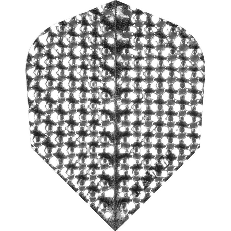 Dart Flights - Raw 75 - 75 Micron - Std - Dimplex Silver