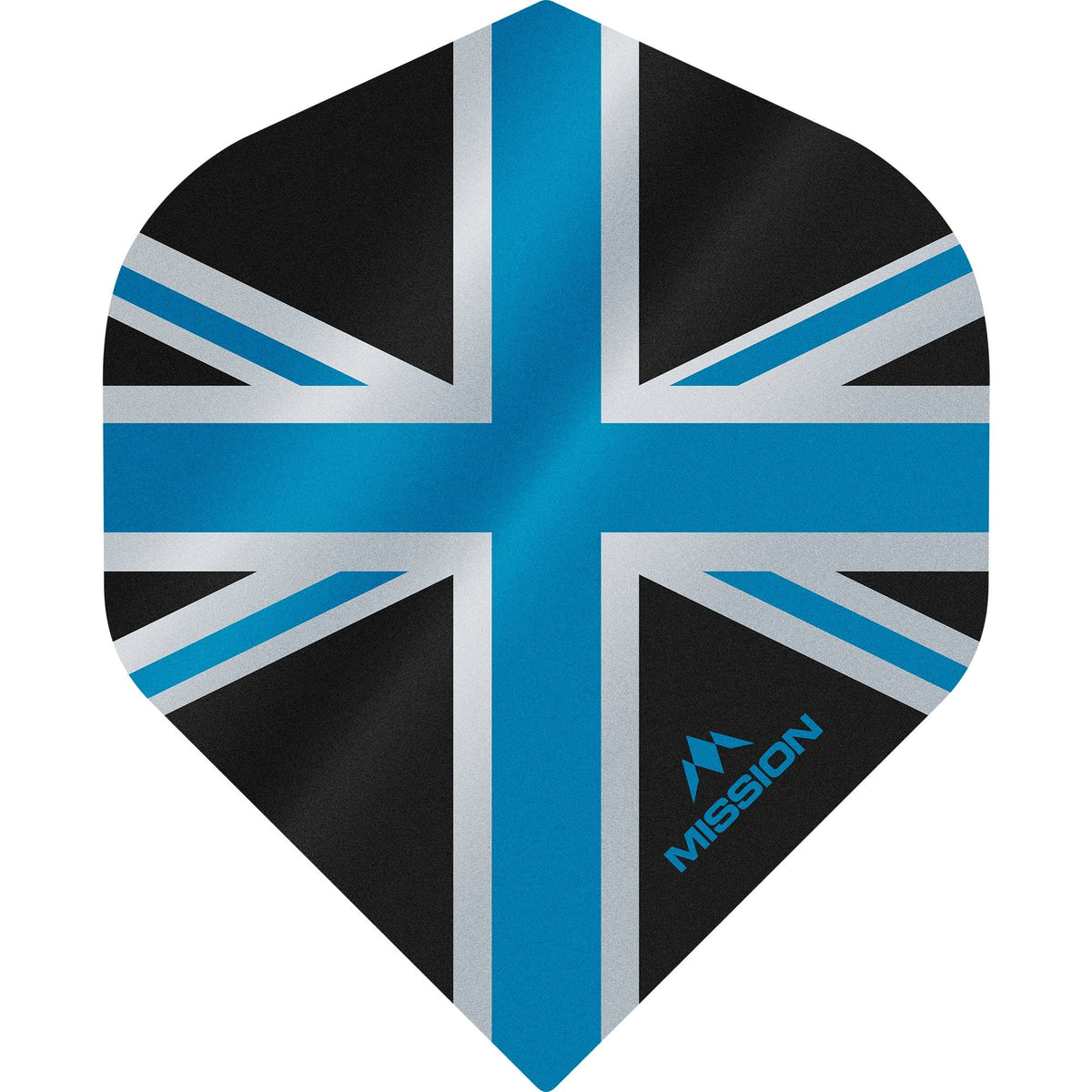 Mission Alliance Union Jack Dart Flights - No2 - Std - Black Black Blue