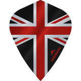 Mission Alliance Union Jack Dart Flights - Kite - Black Black Red