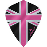 Mission Alliance Union Jack Dart Flights - Kite - Black Black Pink