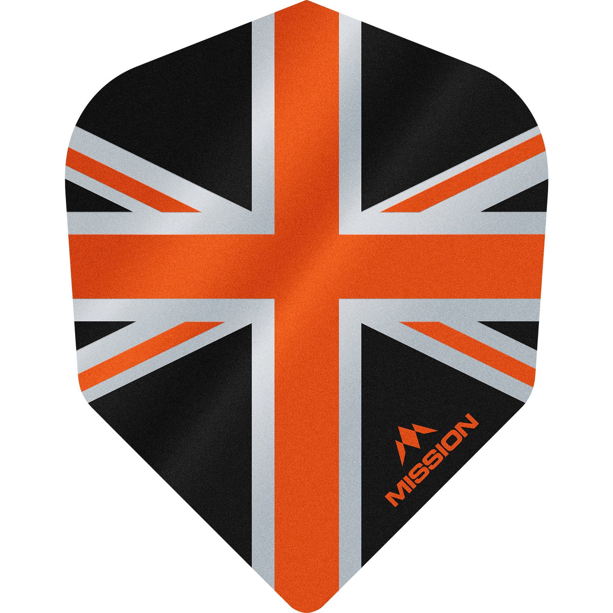 Mission Alliance Union Jack Dart Flights - No6 - Std - Black Black Orange