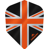 Mission Alliance Union Jack Dart Flights - No6 - Std - Black Black Orange