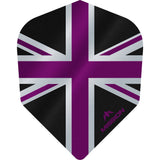 Mission Alliance Union Jack Dart Flights - No6 - Std - Black Black Purple