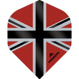 Mission Alliance-X Union Jack Dart Flights - No2 - Std Red Black