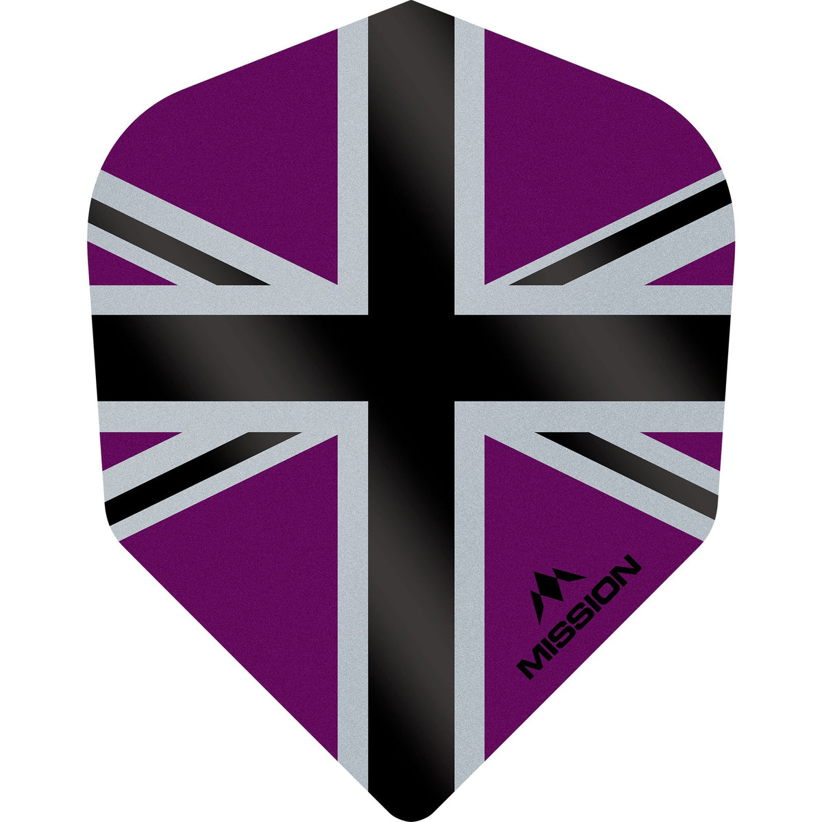 Mission Alliance-X Union Jack Dart Flights - No6 - Std Purple Black