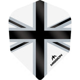 Mission Alliance-X Union Jack Dart Flights - No6 - Std White Black