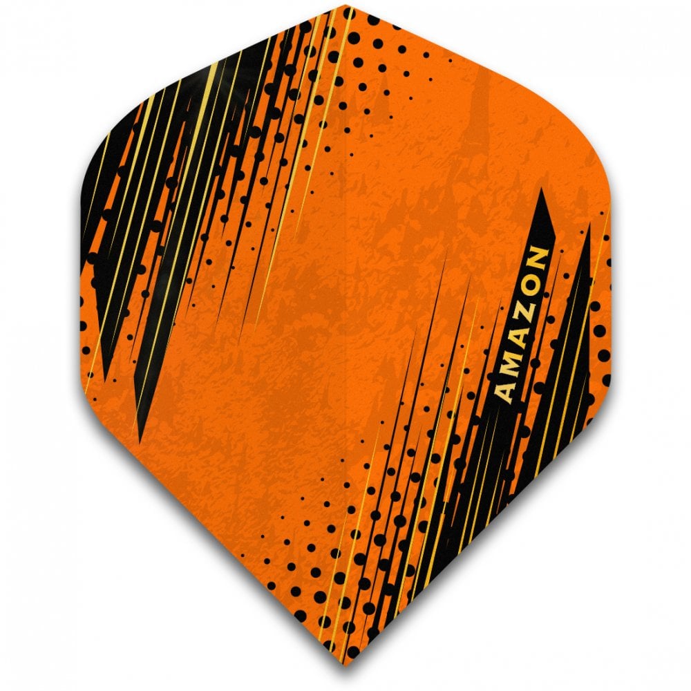Amazon Oro Dart Flights - No2 - Std - Black Orange
