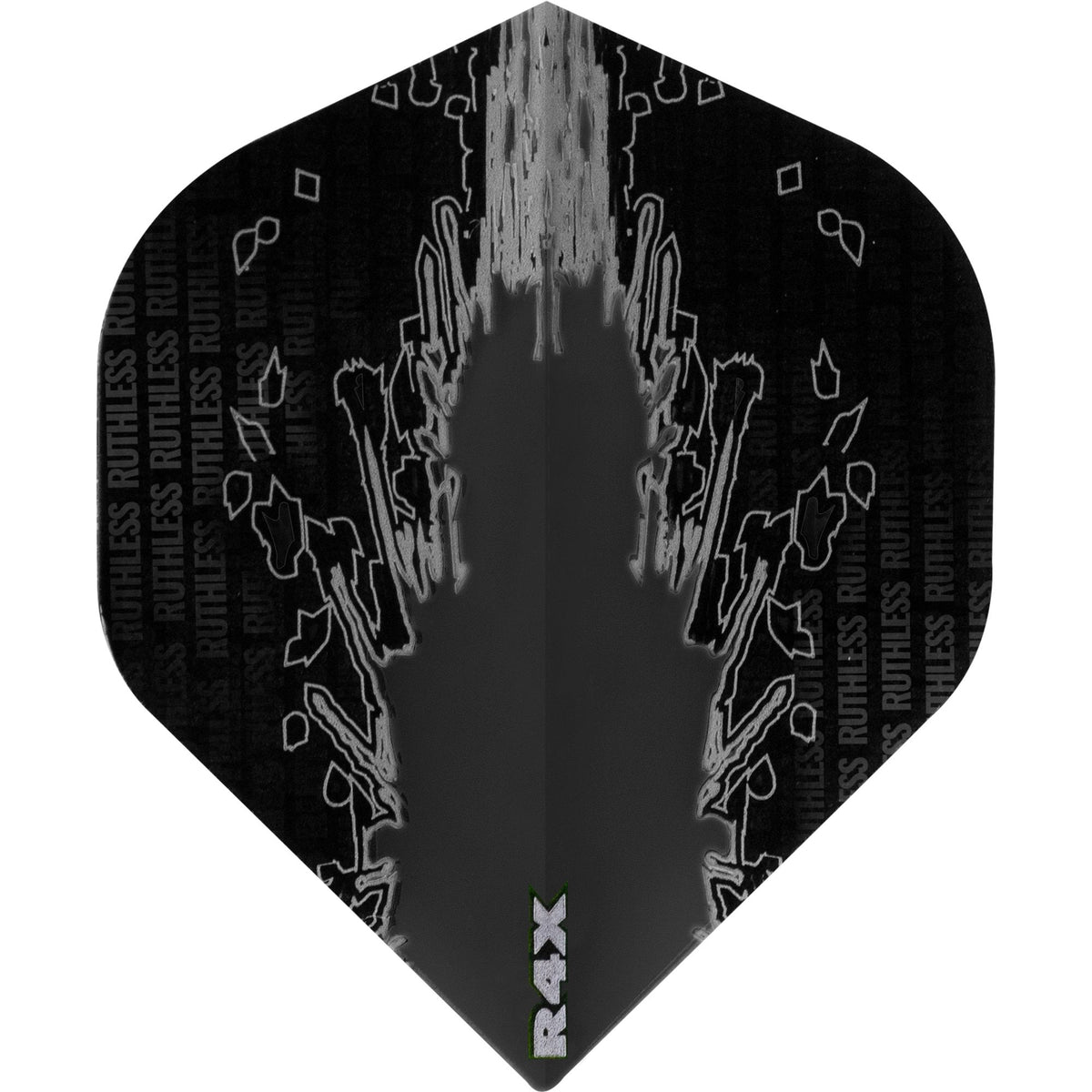 Ruthless - High Impact - Dart Flights - 100 Micron - No2 - Std Black