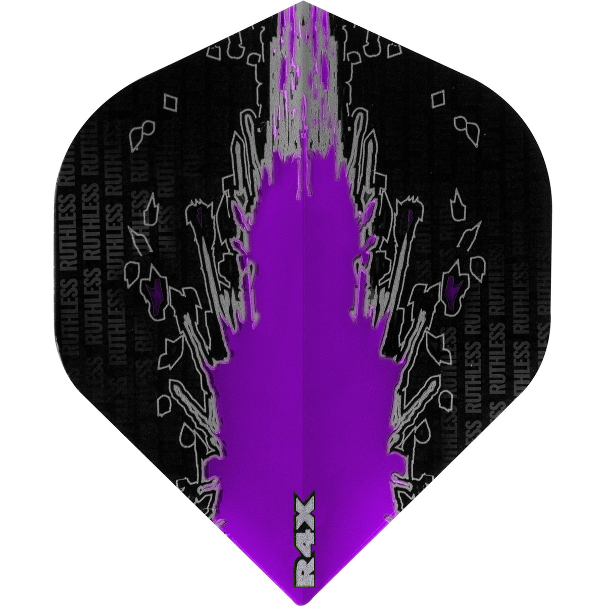 Ruthless - High Impact - Dart Flights - 100 Micron - No2 - Std Purple