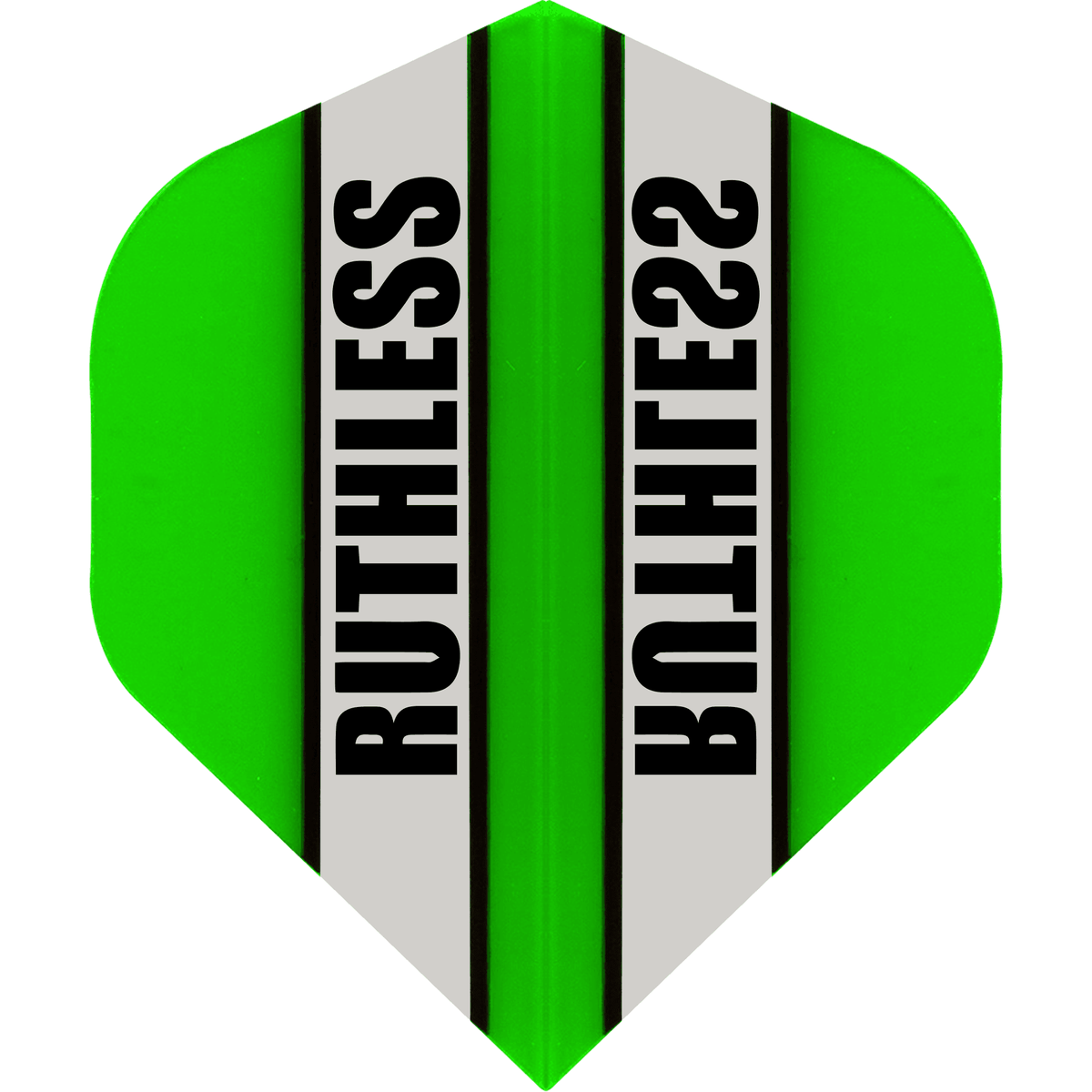 Ruthless - Clear Panel - Dart Flights - 100 Micron - No2 - Std Green