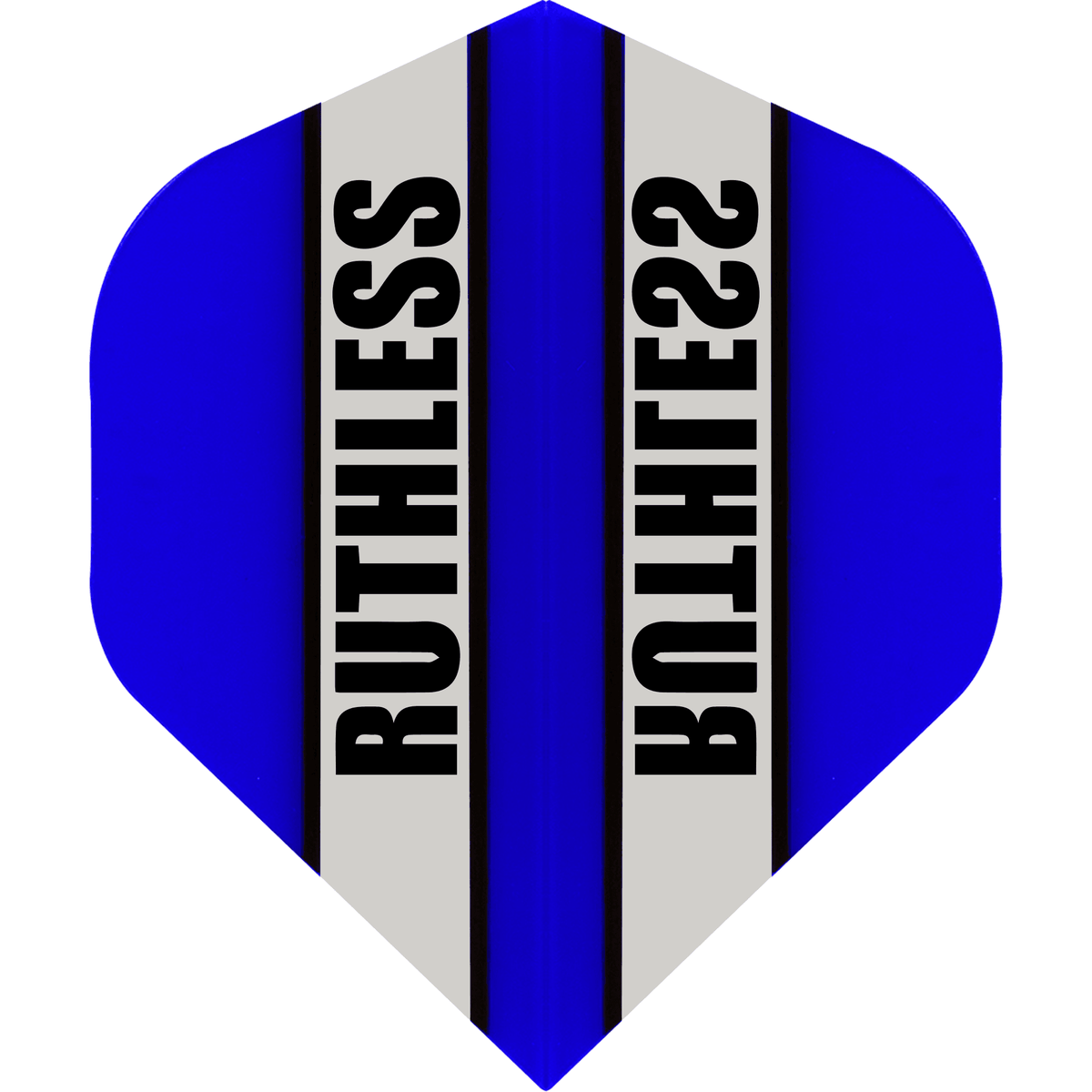 Ruthless - Clear Panel - Dart Flights - 100 Micron - No2 - Std Light Blue