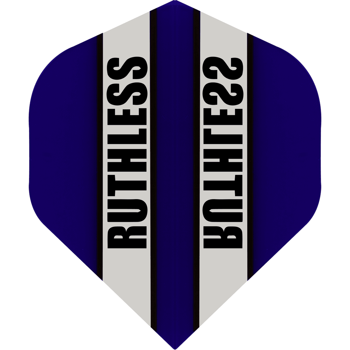Ruthless - Clear Panel - Dart Flights - 100 Micron - No2 - Std Dark Blue