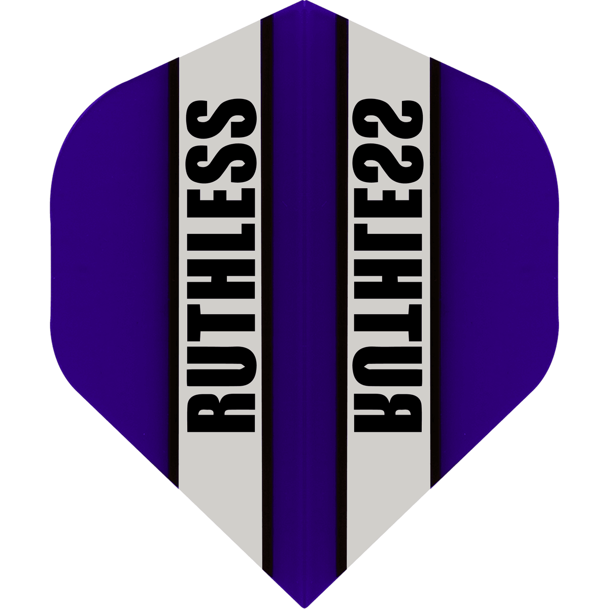 Ruthless - Clear Panel - Dart Flights - 100 Micron - No2 - Std Purple