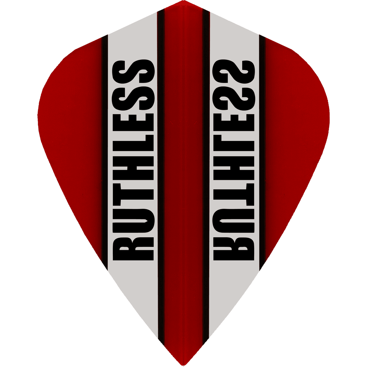 Ruthless - Clear Panel - Dart Flights - 100 Micron - Kite Red