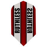 Ruthless - Clear Panel - Dart Flights - 100 Micron - Slim Red