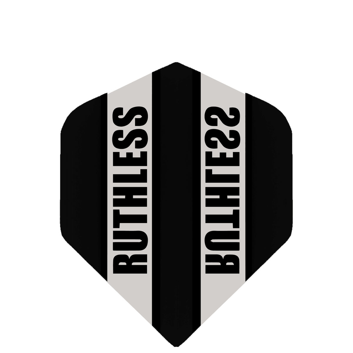 Ruthless - Clear Panel - Dart Flights - 100 Micron - Mini - Std Black
