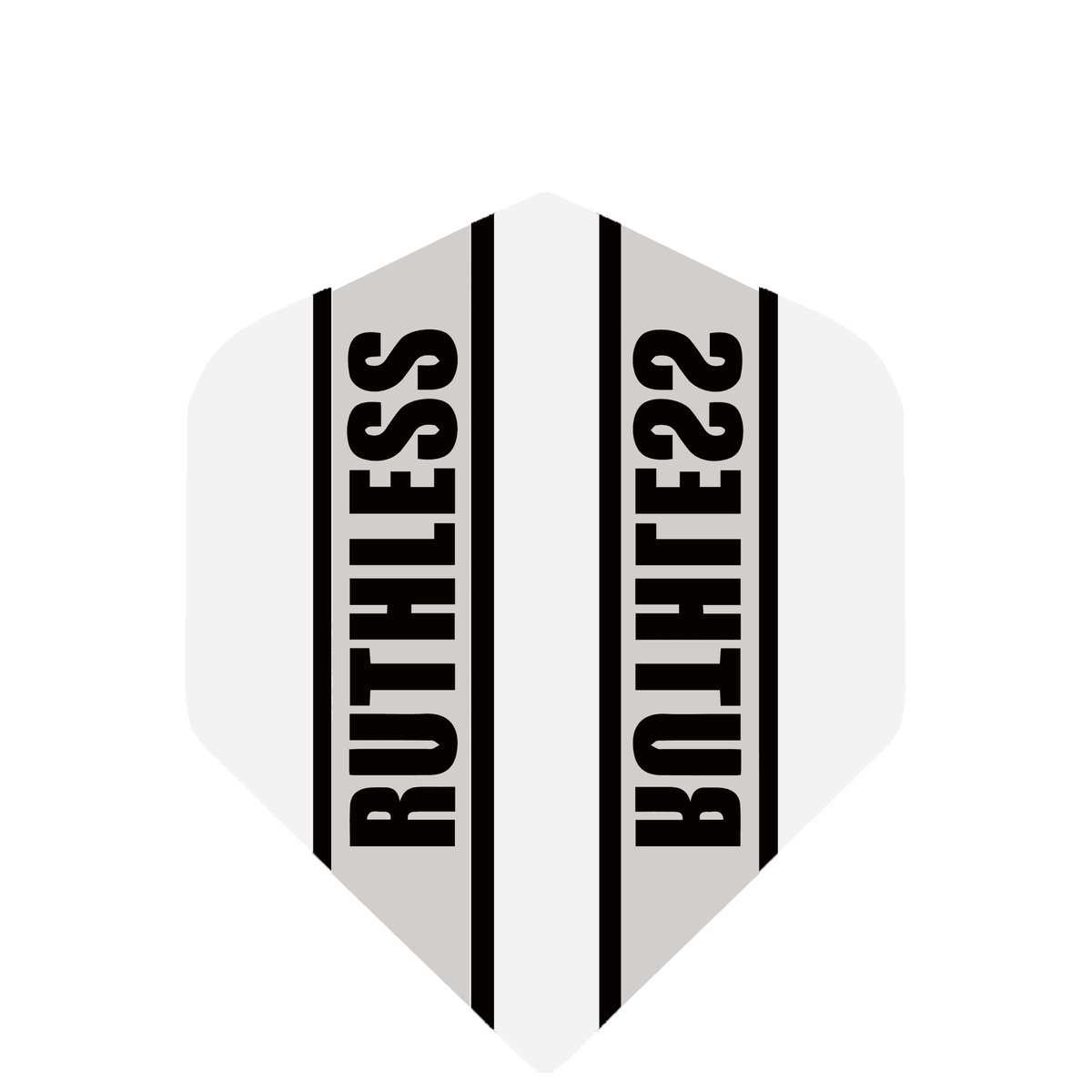 Ruthless - Clear Panel - Dart Flights - 100 Micron - Mini - Std White
