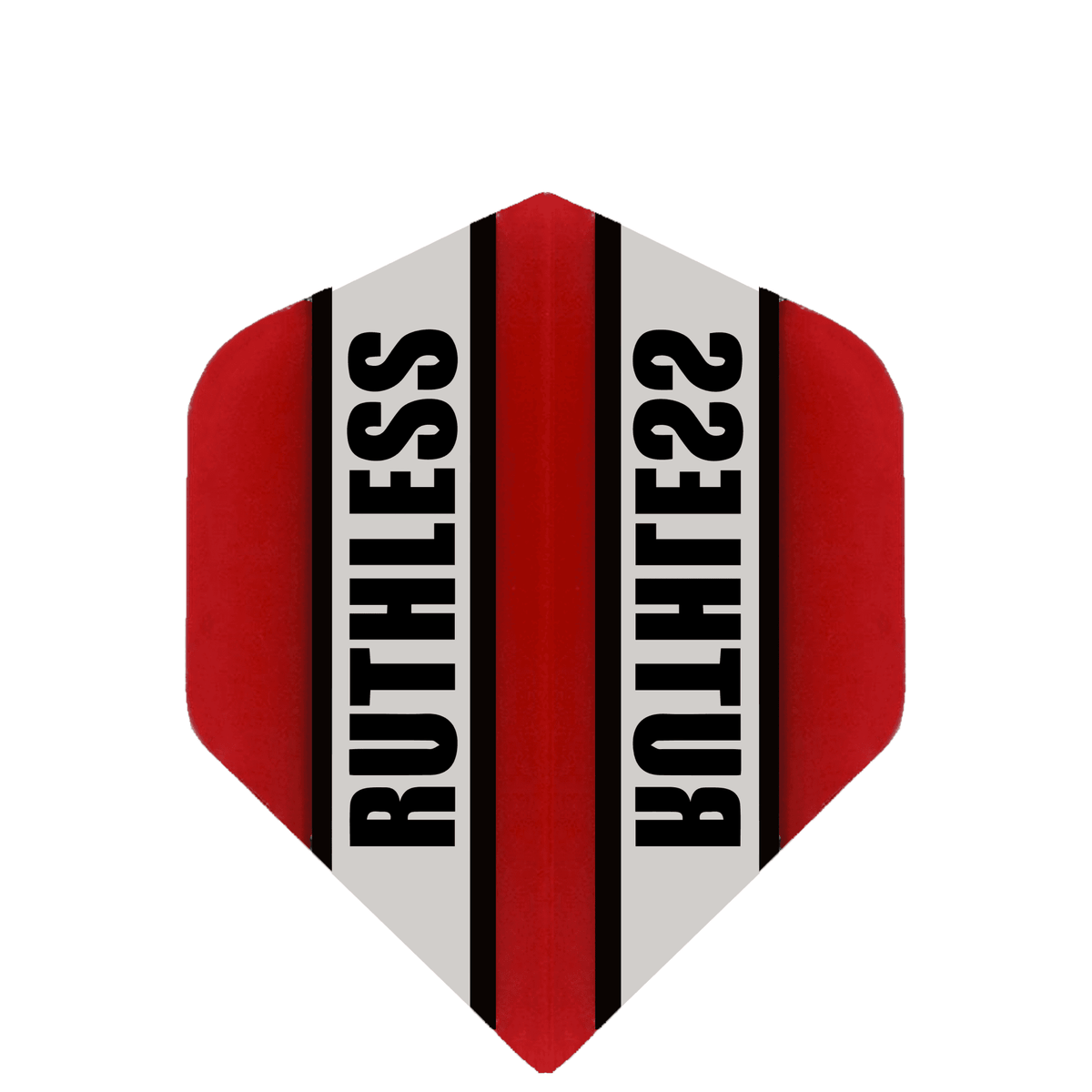 Ruthless - Clear Panel - Dart Flights - 100 Micron - Mini - Std Red