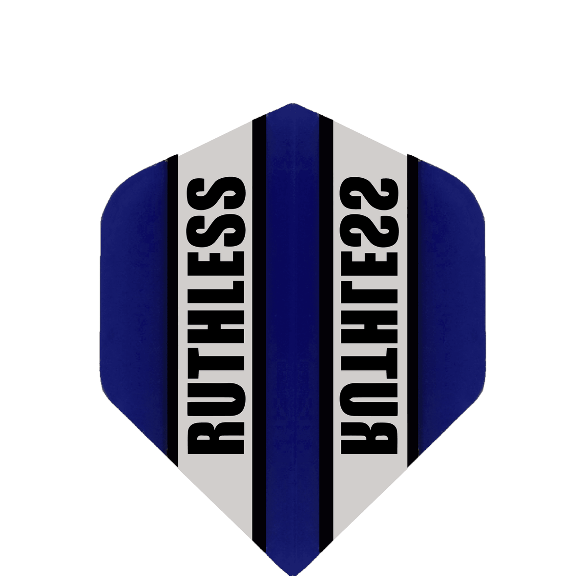 Ruthless - Clear Panel - Dart Flights - 100 Micron - Mini - Std Blue