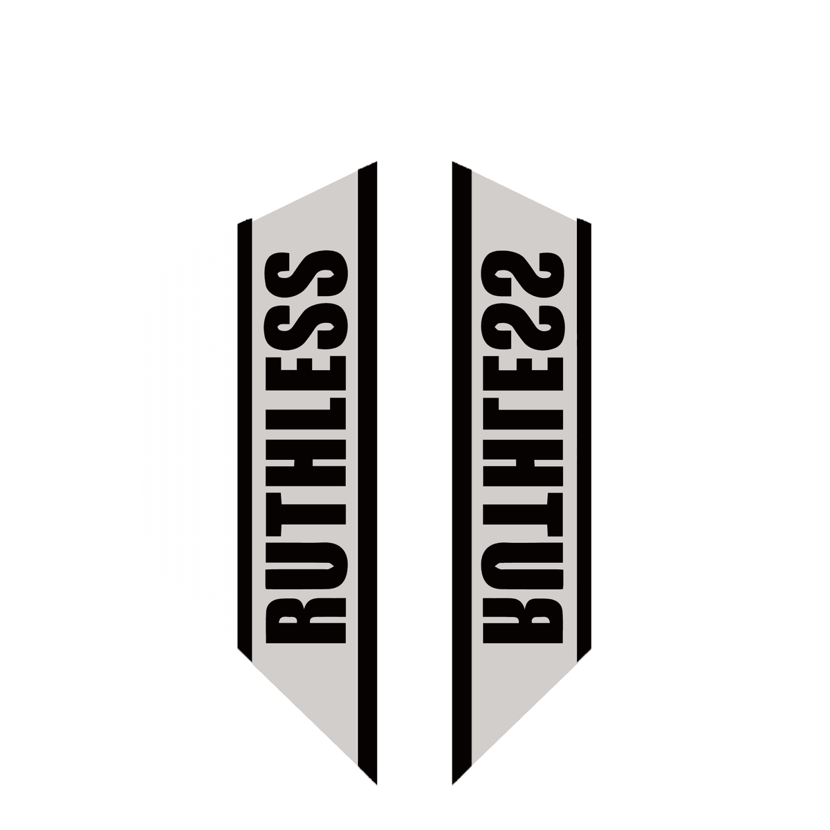 Ruthless - Clear Panel - Dart Flights - 100 Micron - Mini - Std Clear