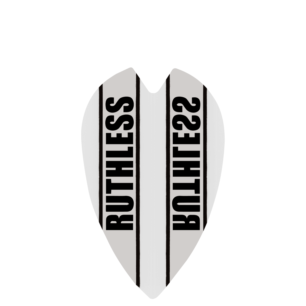 Ruthless - Clear Panel - Dart Flights - 100 Micron - Mini Retro White