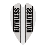 Ruthless - Clear Panel - Dart Flights - 100 Micron - Retro White