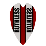 Ruthless - Clear Panel - Dart Flights - 100 Micron - Retro Red
