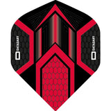 Datadart Dart Flights - Hex - No2 - Std - Black Black Red