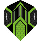 Datadart Dart Flights - Hex - No2 - Std - Black Black Green