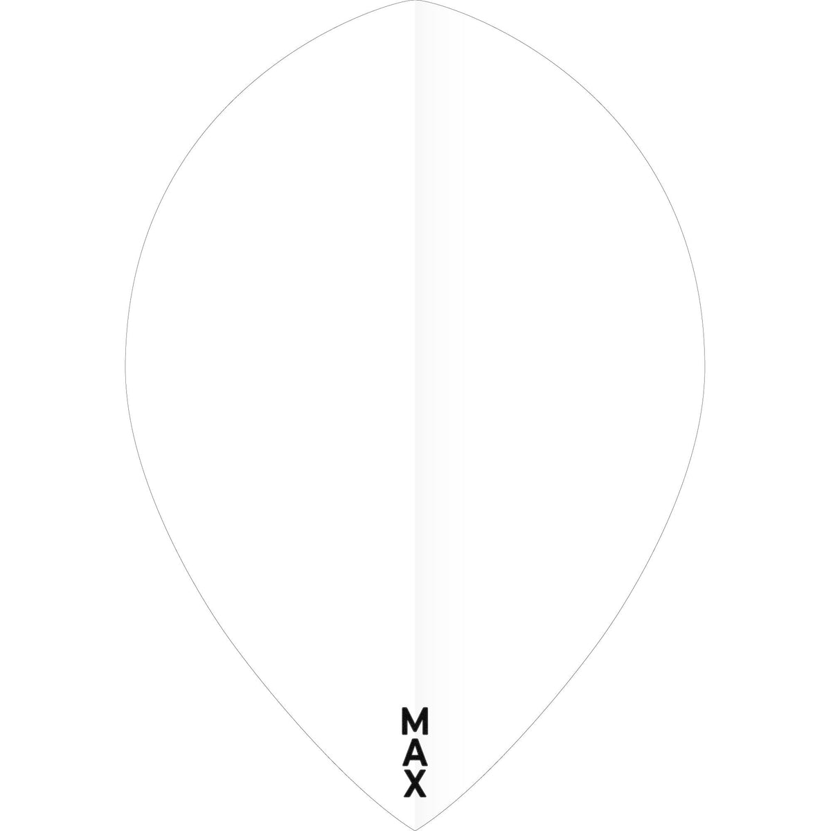 McCoy Power Max Dart Flights - 150 Micron - Pear - Solid White