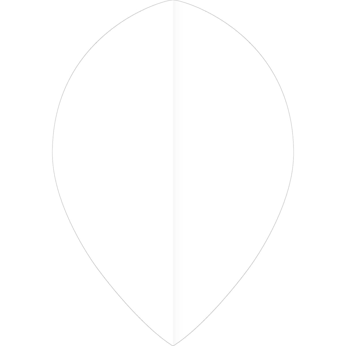 Ruthless Poly Plain - Solid - Dart Flights - 75 Micron - Pear White