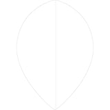 Ruthless Poly Plain - Solid - Dart Flights - 75 Micron - Pear White