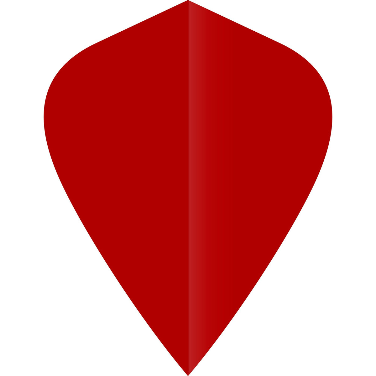 Ruthless Poly Plain - Solid - Dart Flights - 75 Micron - Kite Red