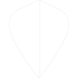 Ruthless Poly Plain - Solid - Dart Flights - 75 Micron - Kite White