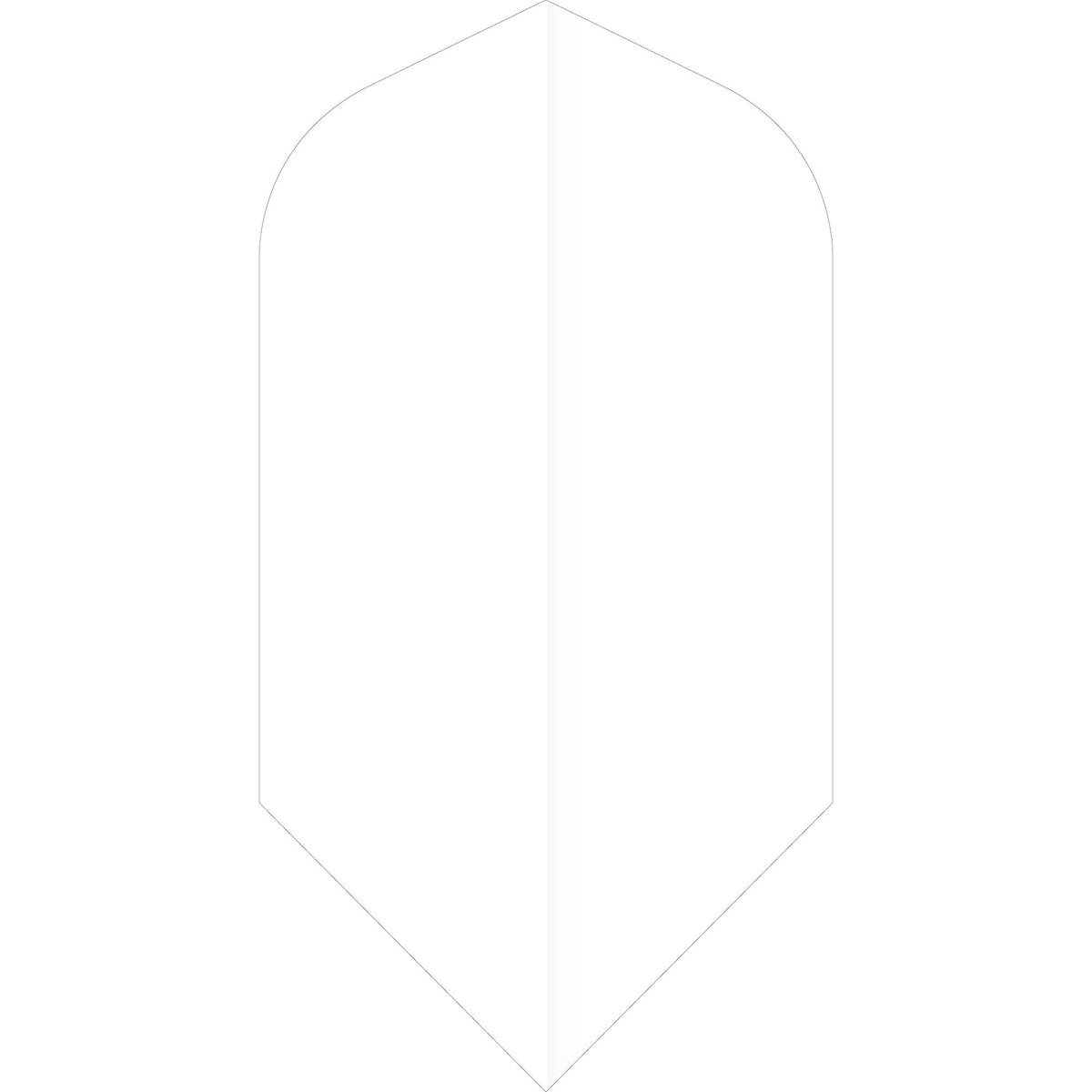 Ruthless Poly Plain - Solid - Dart Flights - 75 Micron - Slim White